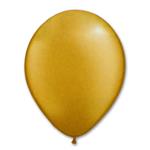 Globos lisos satinados dorados 10u